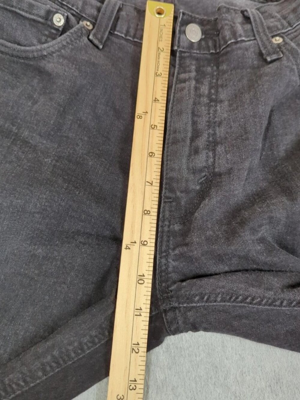 Levi's 541 Jeans Mens 33x32 (Actual 33x30) Black Denim Athletic Fit Straight Leg - Picture 5 of 9